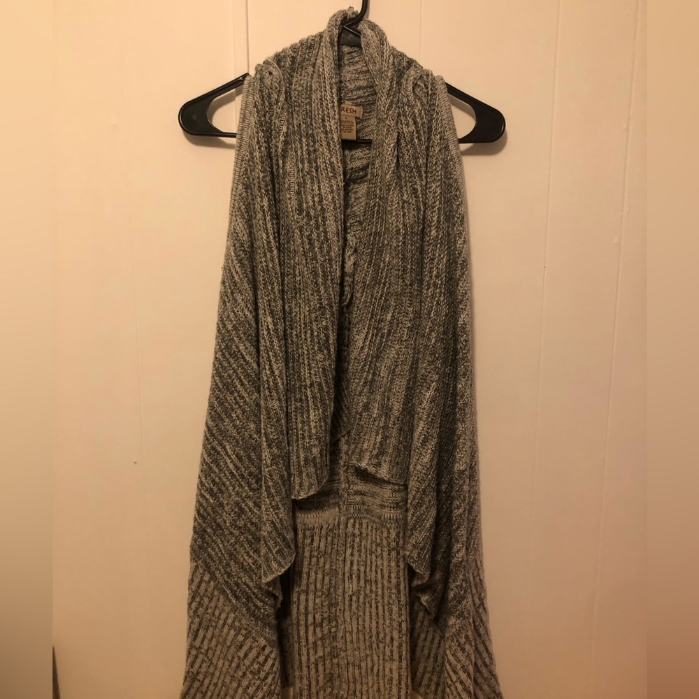 FRESH WOMENS LONG OVERCOAT SLEEVELESS VEST